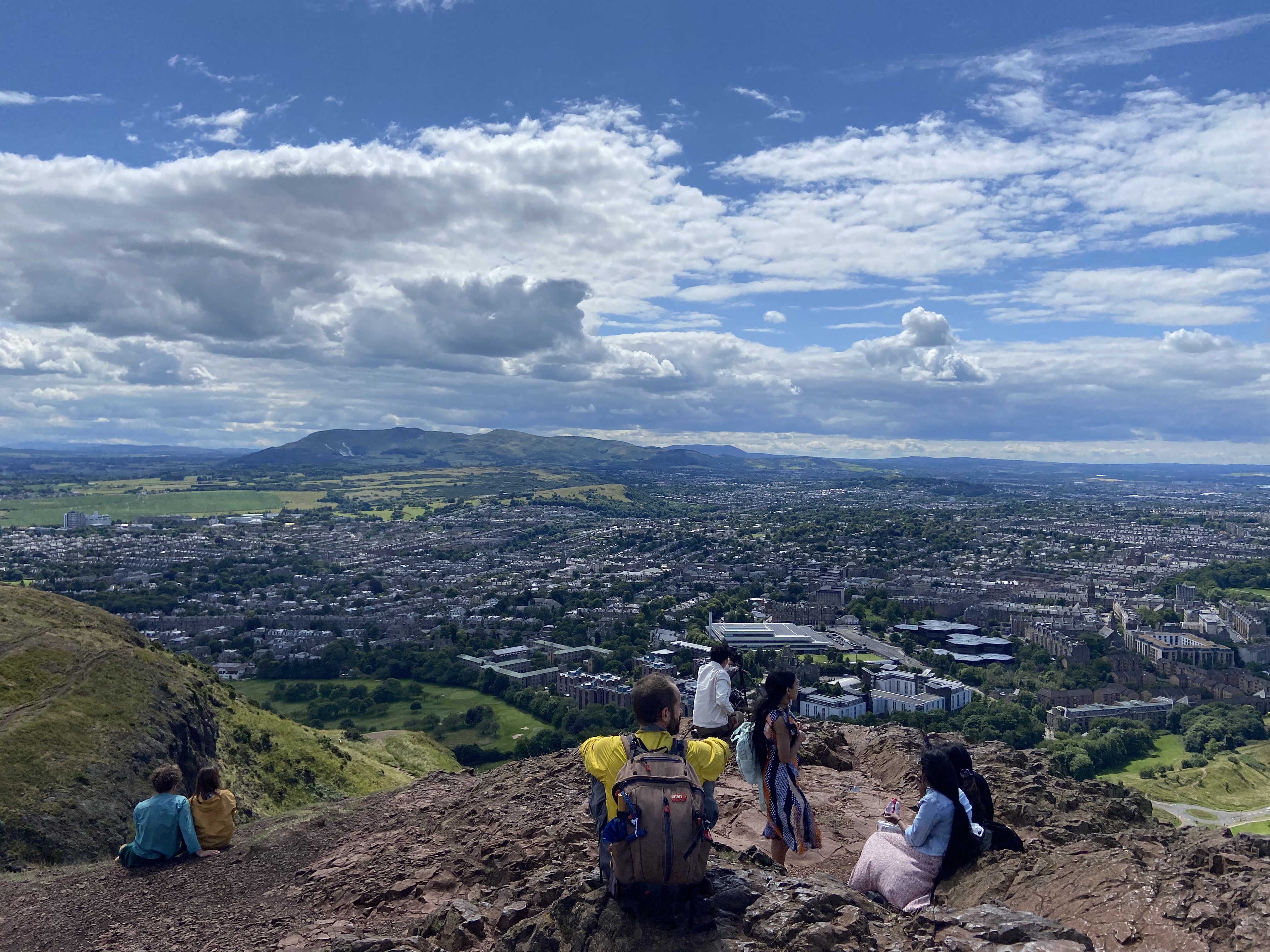 City view from Arthur's Seat.