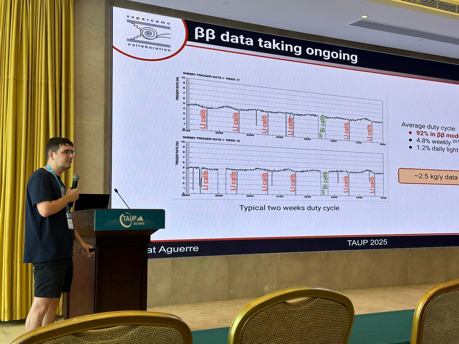 Dr Xalbat Aguerre presents SuperNEMO at TAUP25